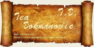 Tea Dokmanović vizit kartica